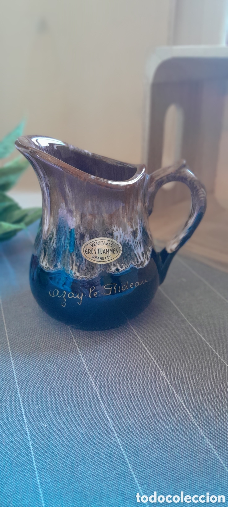 Antiguidades: Jarrita Vintage Gr&egrave;s Flamm&eacute;