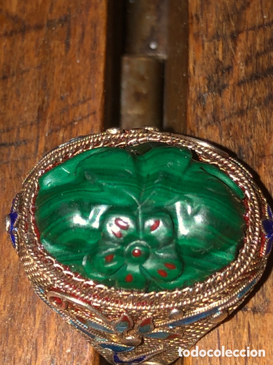 Antig&uuml;edades: antiguo anillo de plata (piedra)