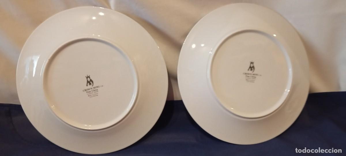 Antig&uuml;edades: 2 Platos Crown Ming Fine China - Foto 4
