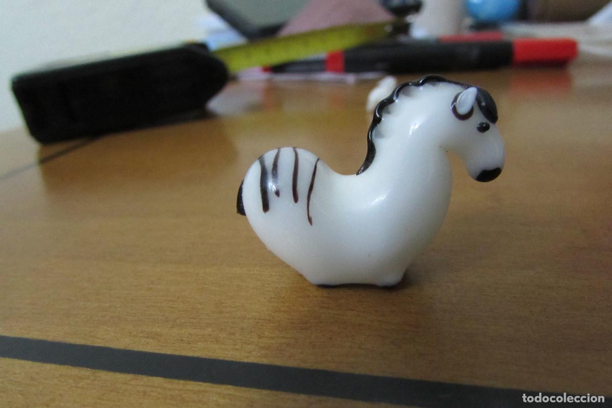 Antig&uuml;edades: MINIATURA DE CEBRA EN CRISTAL DE MURANO