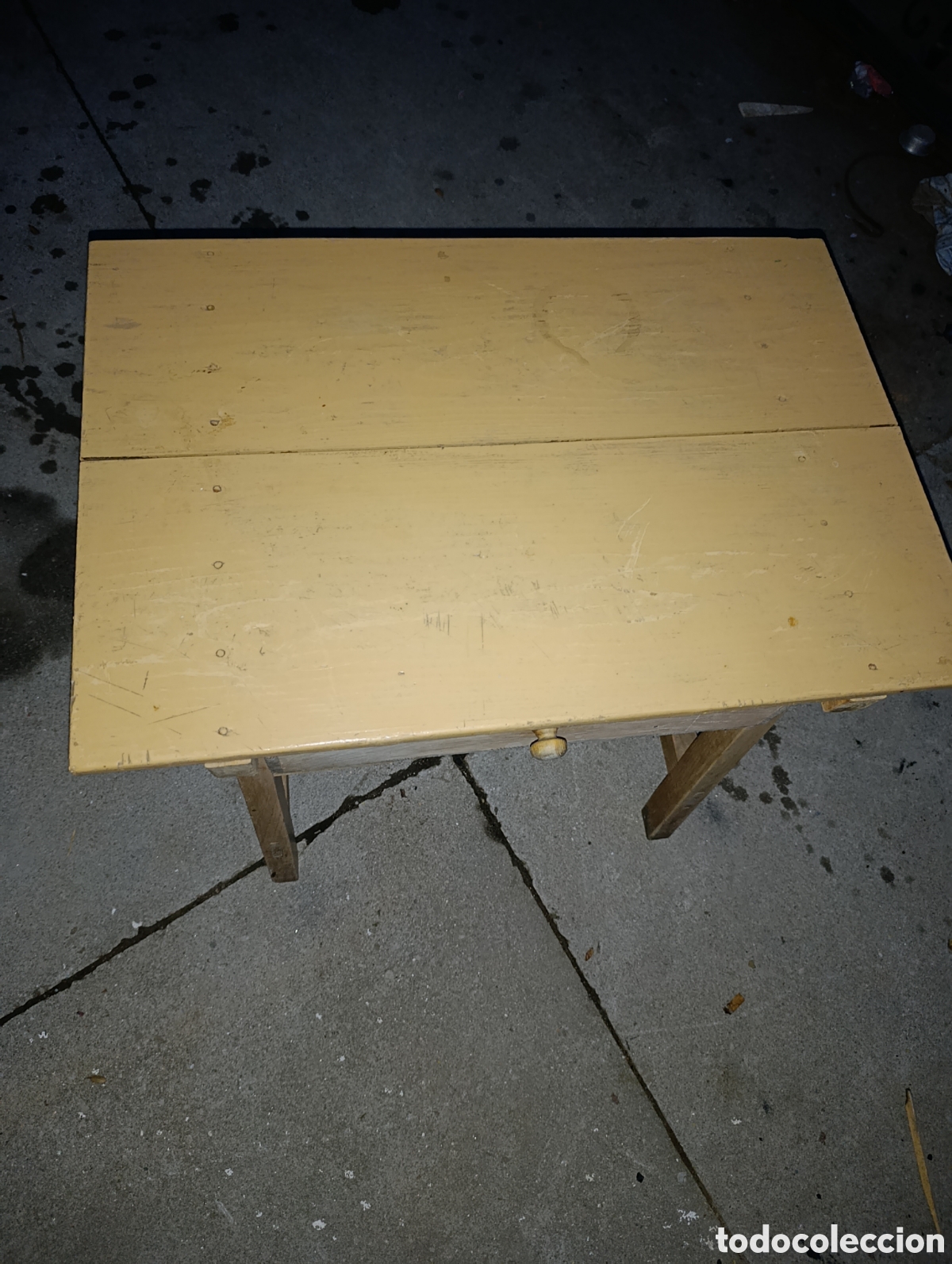 Antig&uuml;edades: Mesa tocinera o cocina de madera. - Foto 4