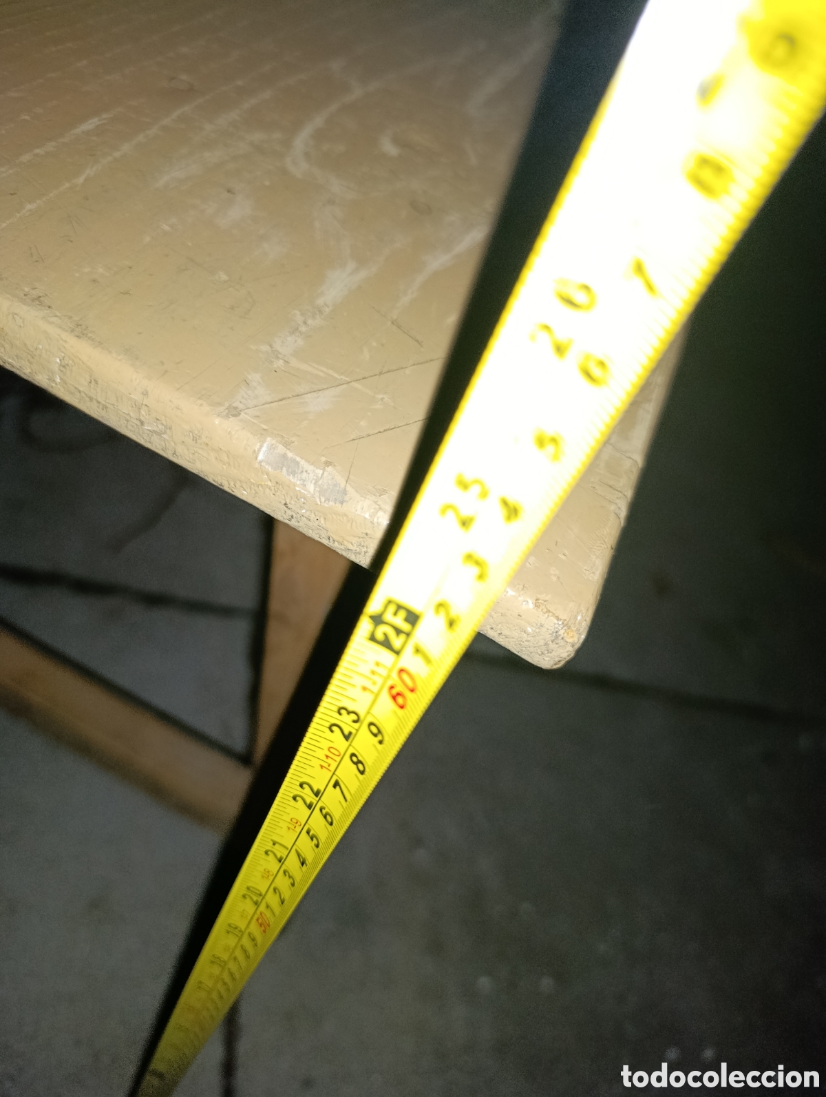 Antig&uuml;edades: Mesa tocinera o cocina de madera. - Foto 8