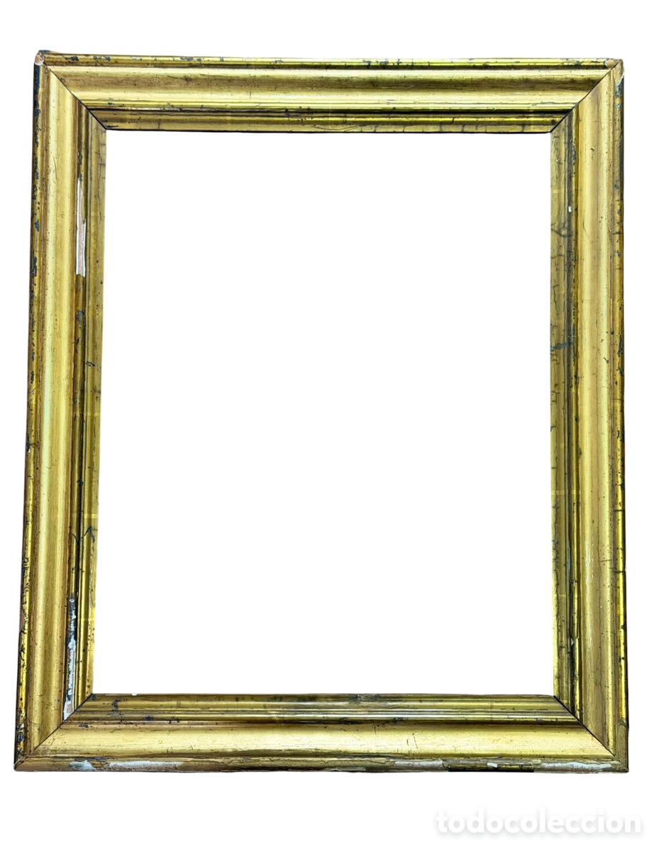 Antig&uuml;edades: Antiguo Marco de Madera Dorada