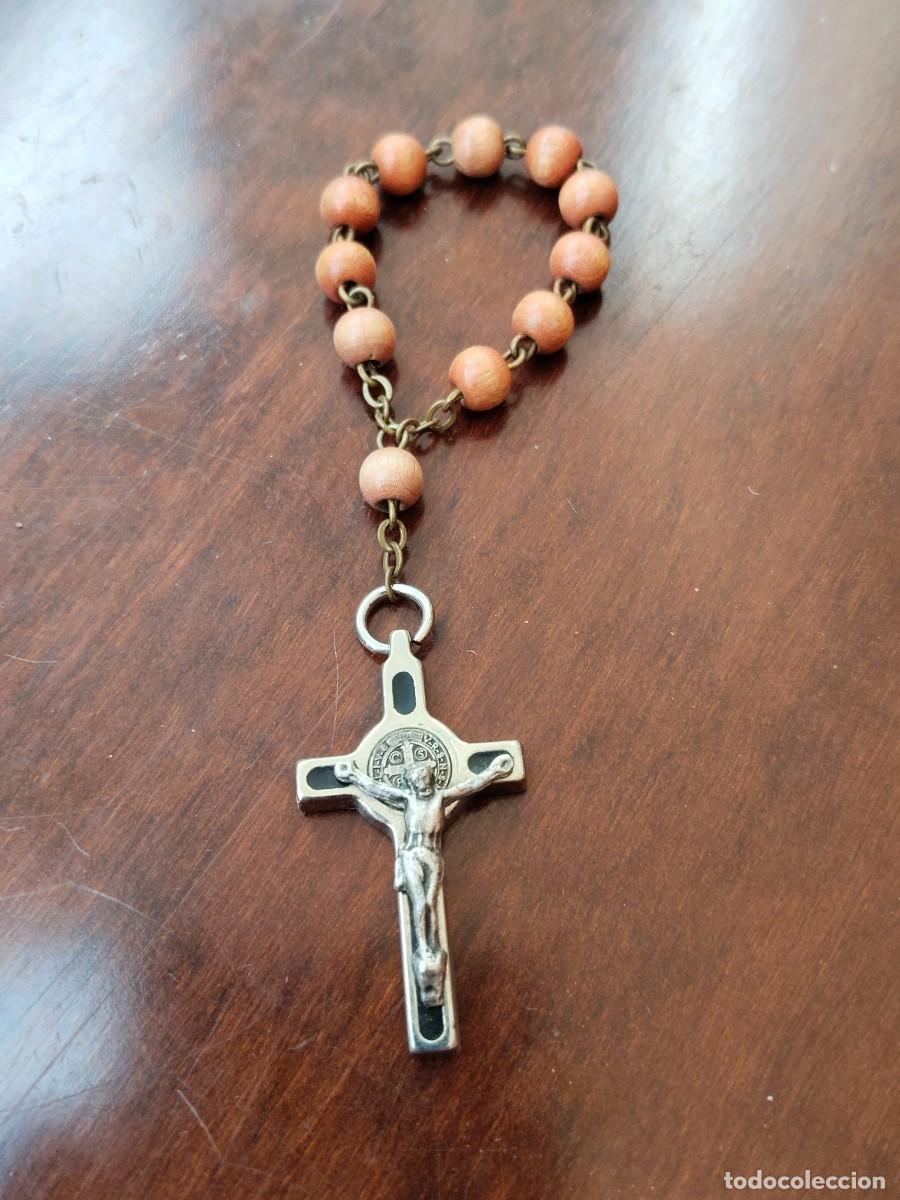 Antiquit&eacute;s: Peque&ntilde;o rosario Cruz San Benito.