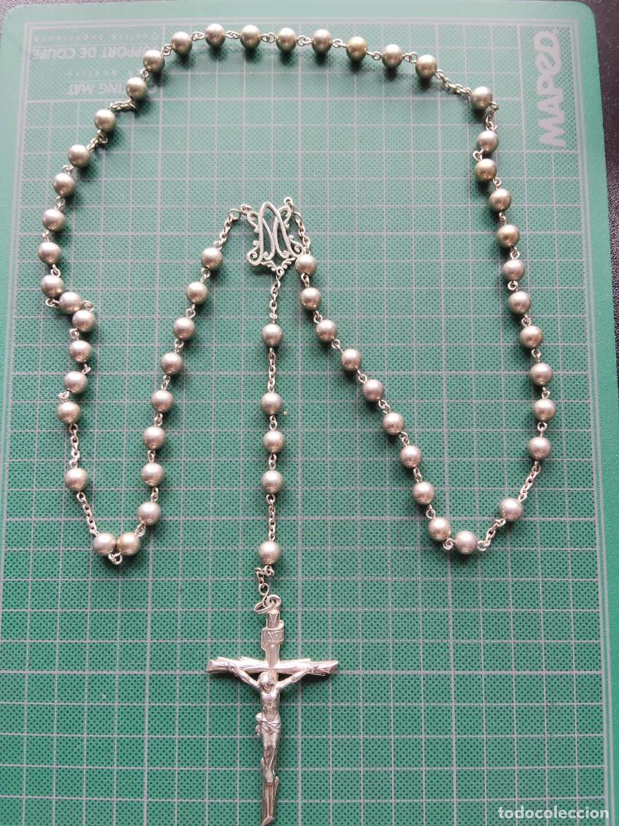 Antiguidades: ROSARIO ANTIGUO DE PLATA (1)