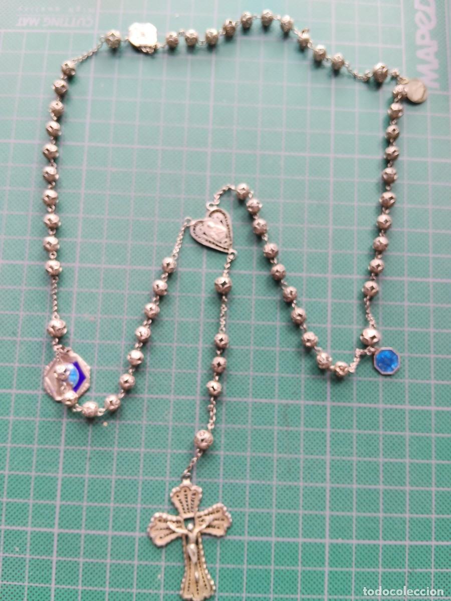 Oggetti Antichi: ROSARIO ANTIGUO DE PLATA (2)
