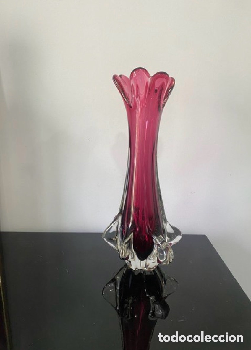 Antig&uuml;edades: Vaso Murano de Frateli Toso