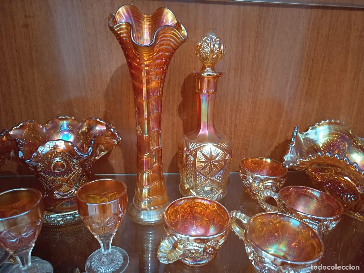 Antig&uuml;edades: Conjunto antiguo de Carnival Glass