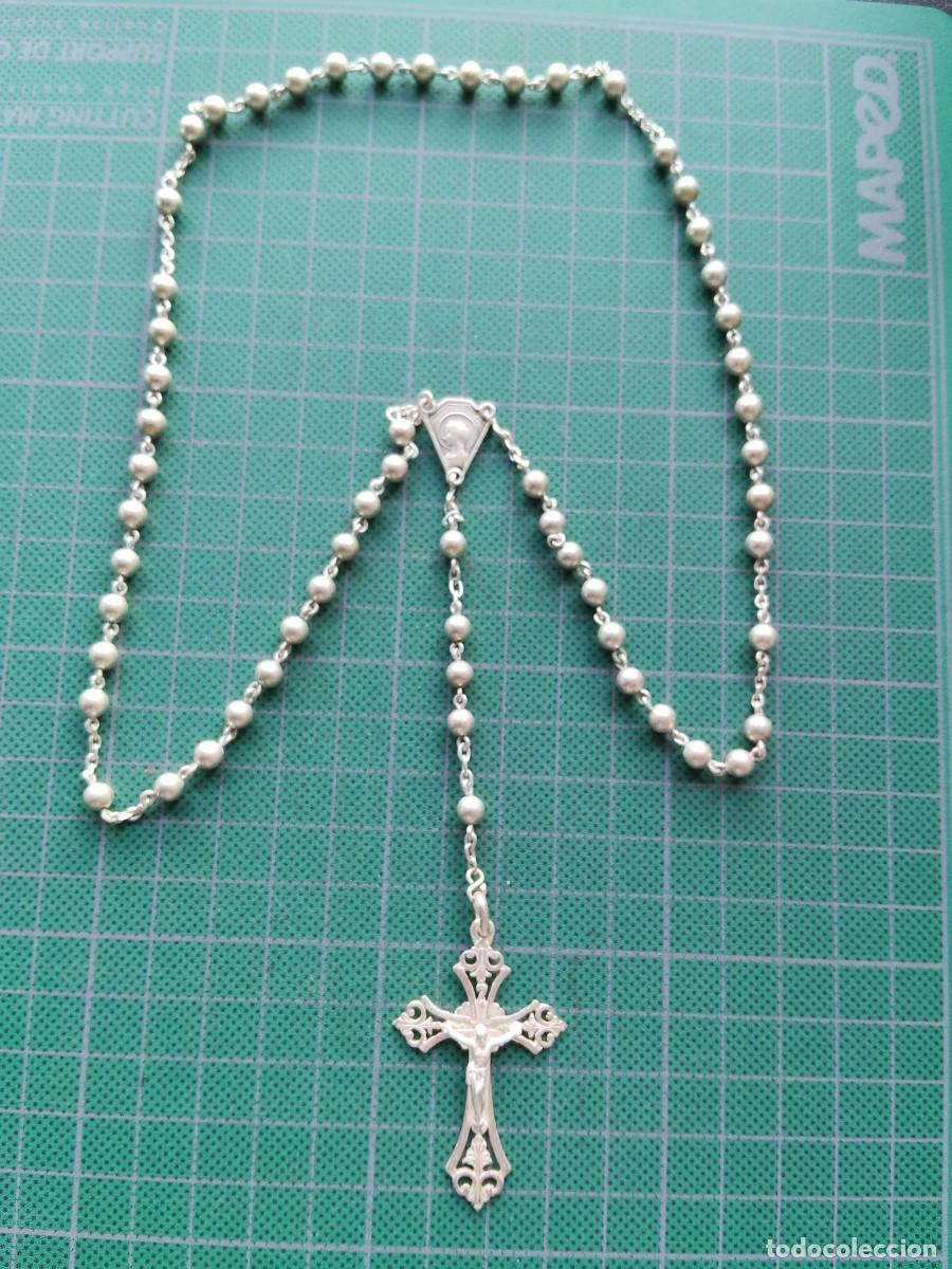 Oggetti Antichi: ROSARIO ANTIGUO DE PLATA (5)