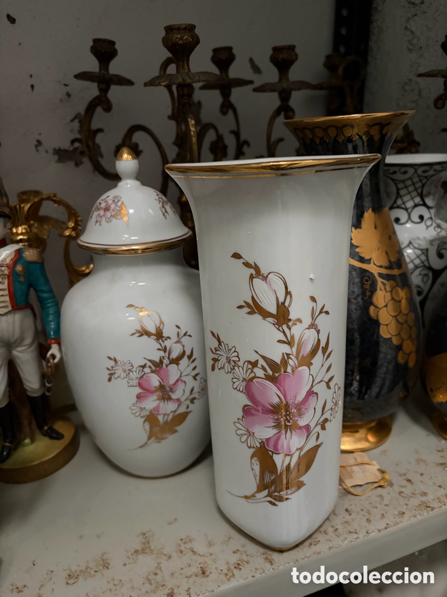 Antig&uuml;edades: Jarrones de Porcelana Blanco