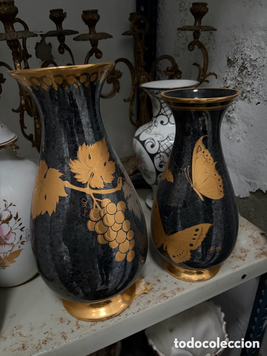 Antig&uuml;edades: Jarrones en tonos verdes - Foto 2