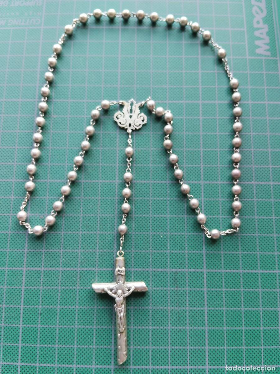 Oggetti Antichi: ROSARIO ANTIGUO DE PLATA (7)