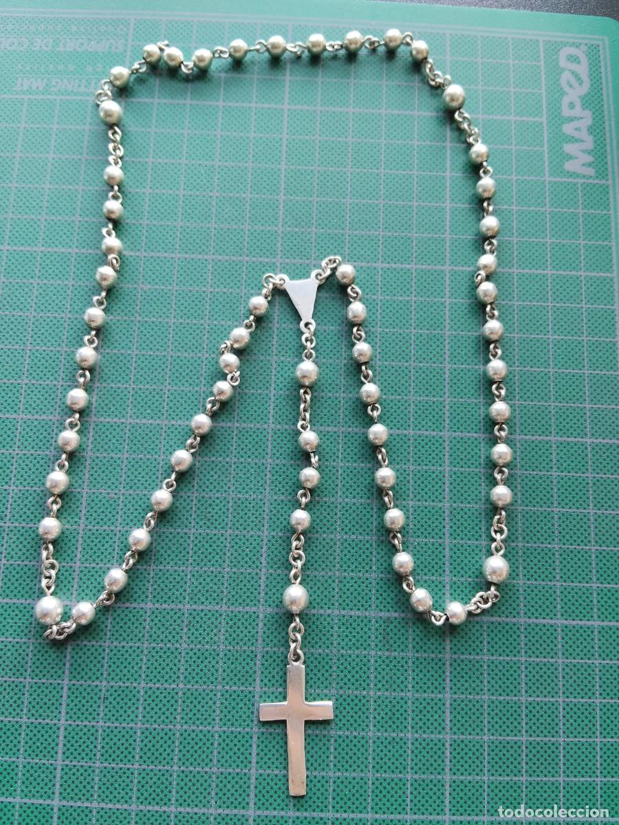 Oggetti Antichi: ROSARIO ANTIGUO DE PLATA (8)