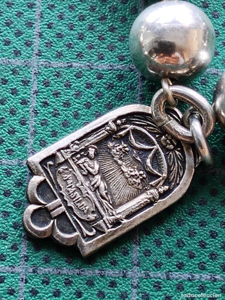 Antig&uuml;edades: ROSARIO ANTIGUO DE PLATA (11) - Foto 4