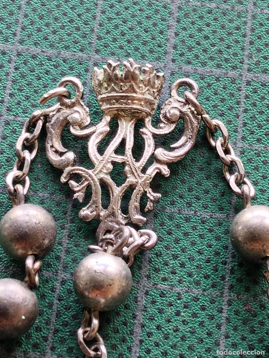 Antig&uuml;edades: ROSARIO ANTIGUO DE PLATA (12) - Foto 3