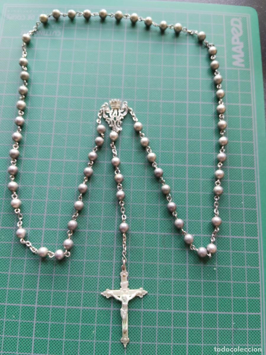 Antig&uuml;edades: ROSARIO ANTIGUO DE PLATA (12)