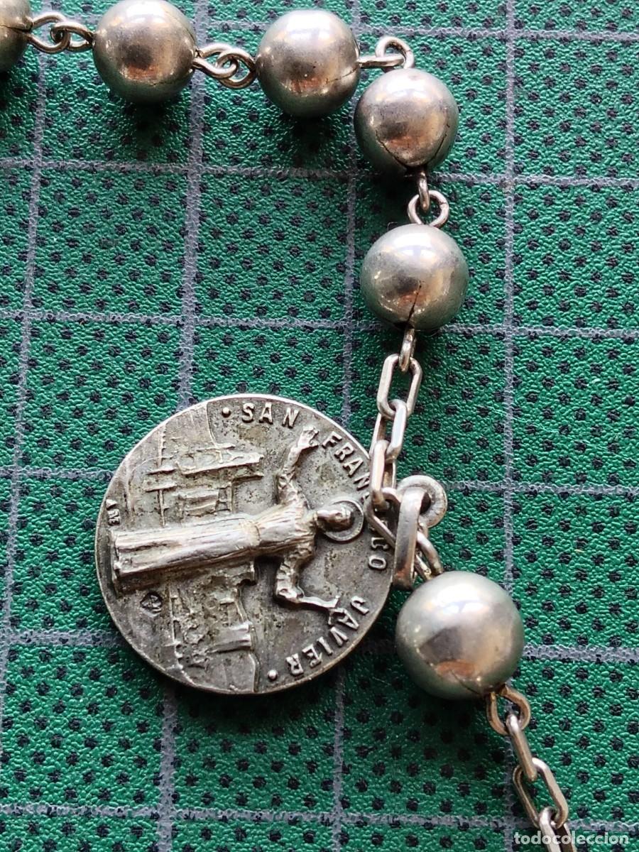 Antig&uuml;edades: ROSARIO ANTIGUO DE PLATA (13) - Foto 6