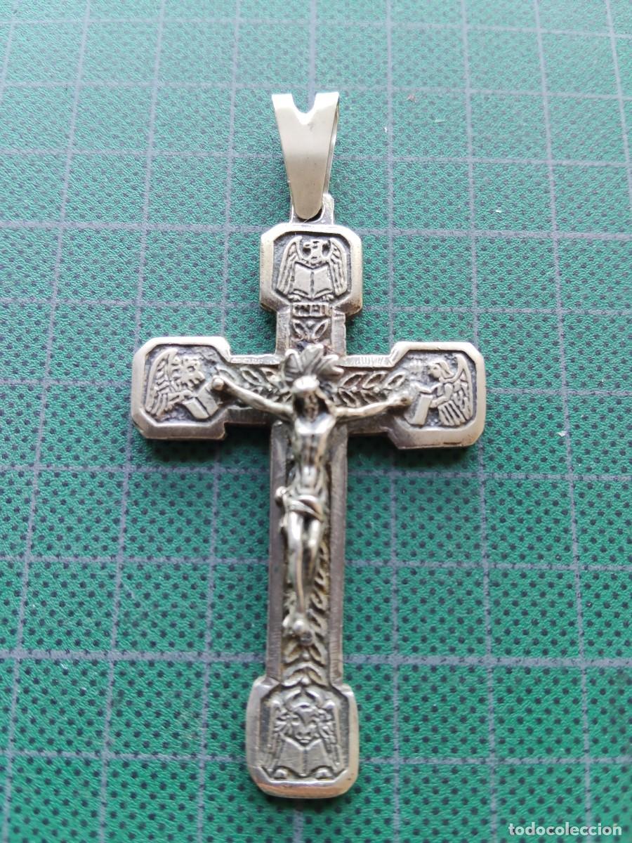 Antiquit&auml;ten: CRUCIFIJO ANTIGUO DE PLATA.