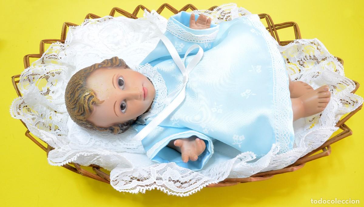 Antig&uuml;edades: MAGN&Iacute;FICO NI&Ntilde;O JES&Uacute;S PORCELANA O S&Iacute;MIL, OJOS DE CRISTAL, VESTIDO DE ENCAJE