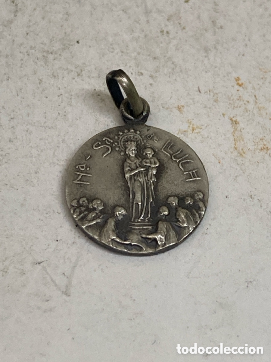 Antig&uuml;edades: Medalla de plata religiosa C569 - Foto 2