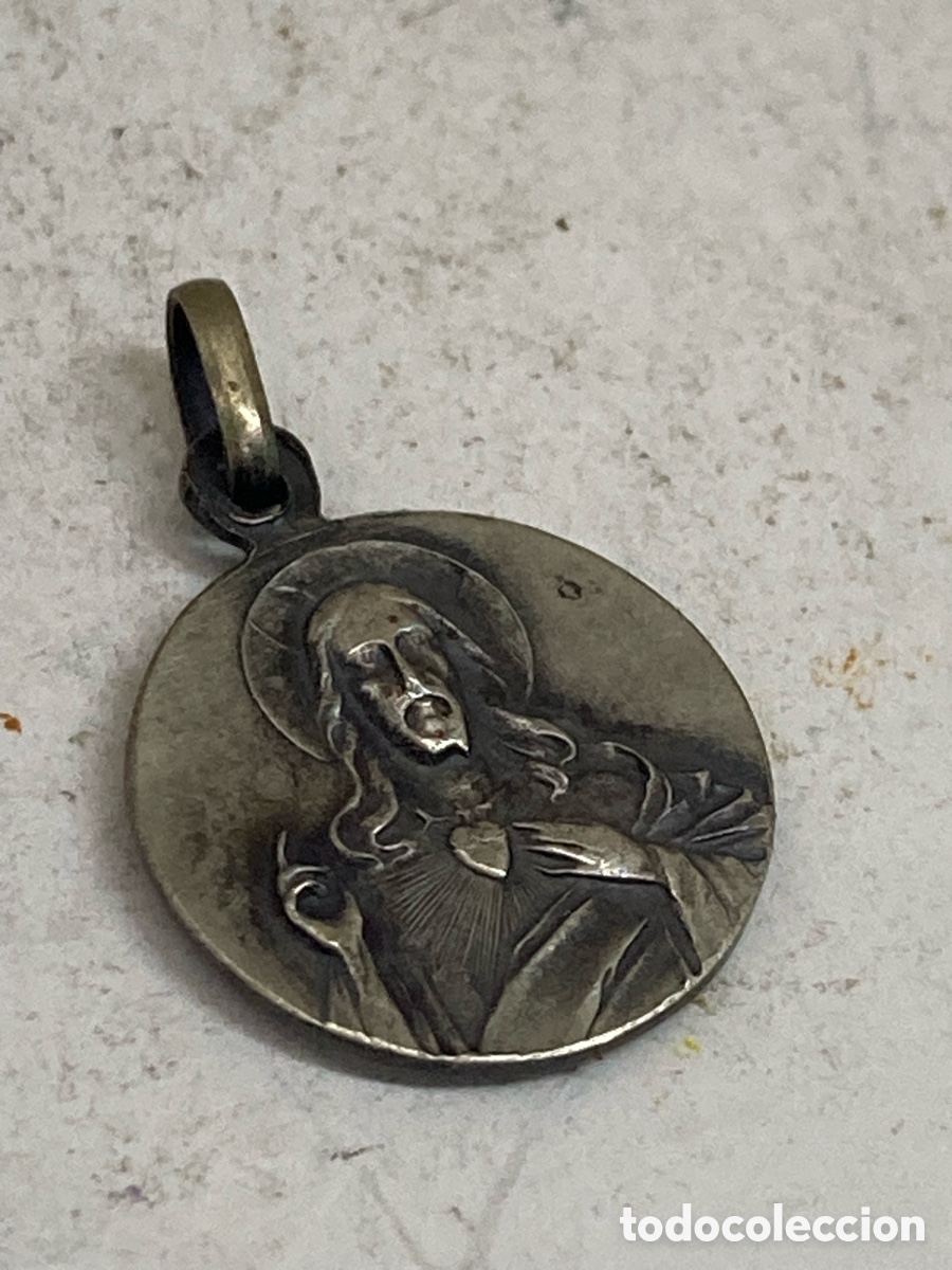 Antig&uuml;edades: Medalla de plata religiosa C569 - Foto 1
