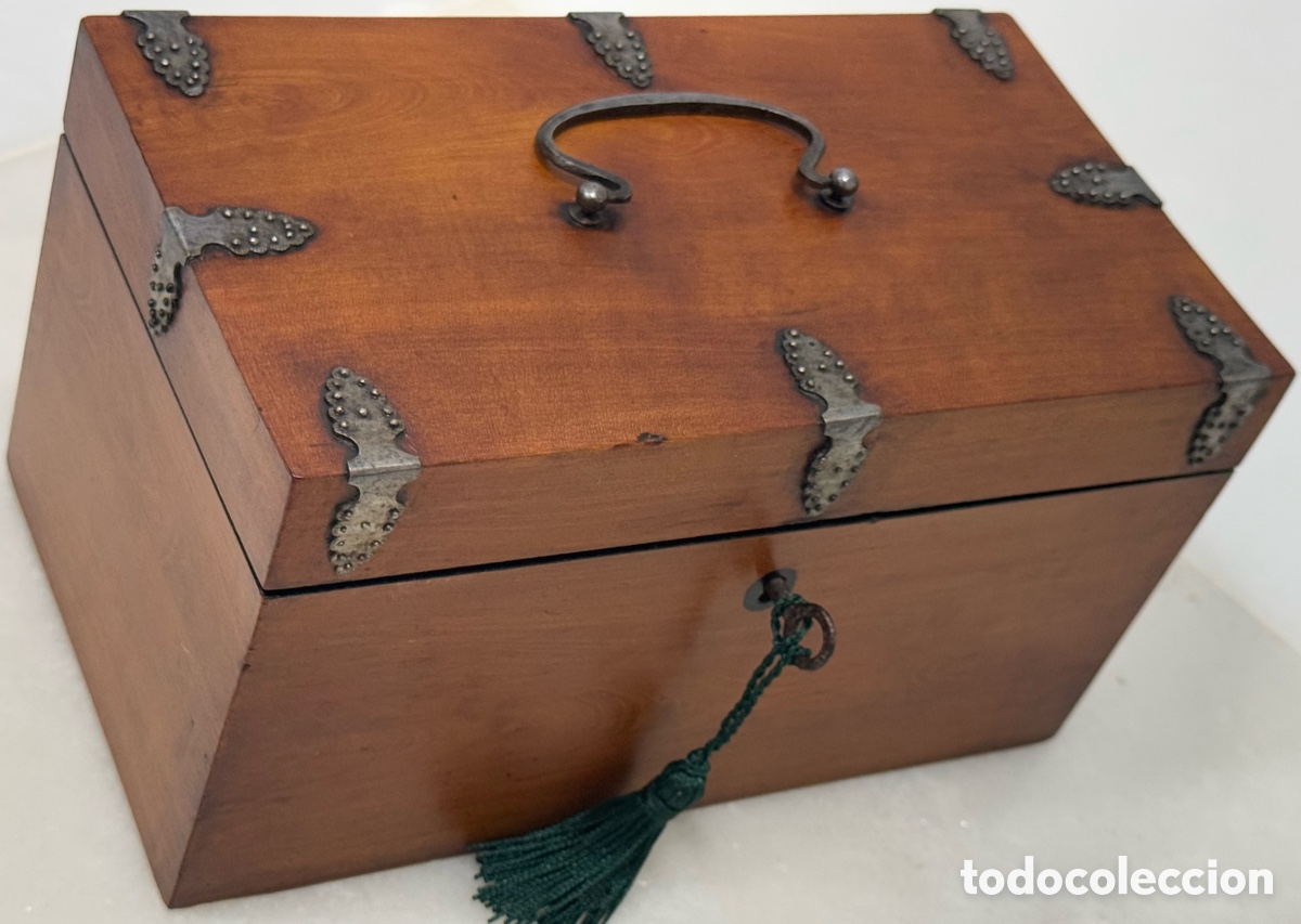 Antig&uuml;edades: ANTIGUA CAJA DE T&Eacute; FRANCESA SIGLO XIX