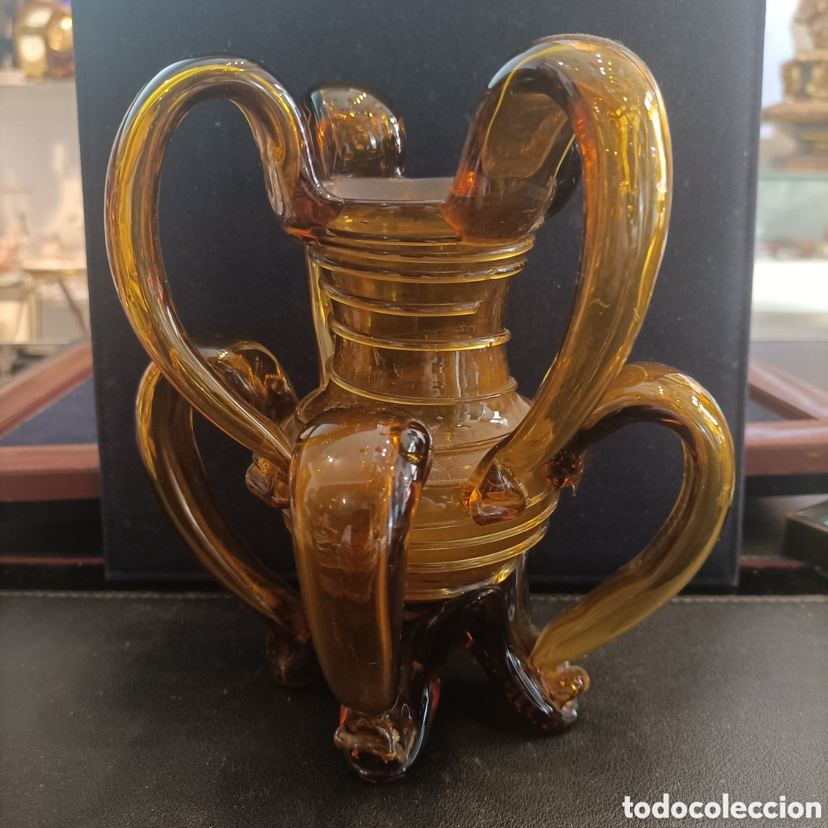 Antig&uuml;edades: Jarr&oacute;n cristal mallorqu&iacute;n de Gordiola.