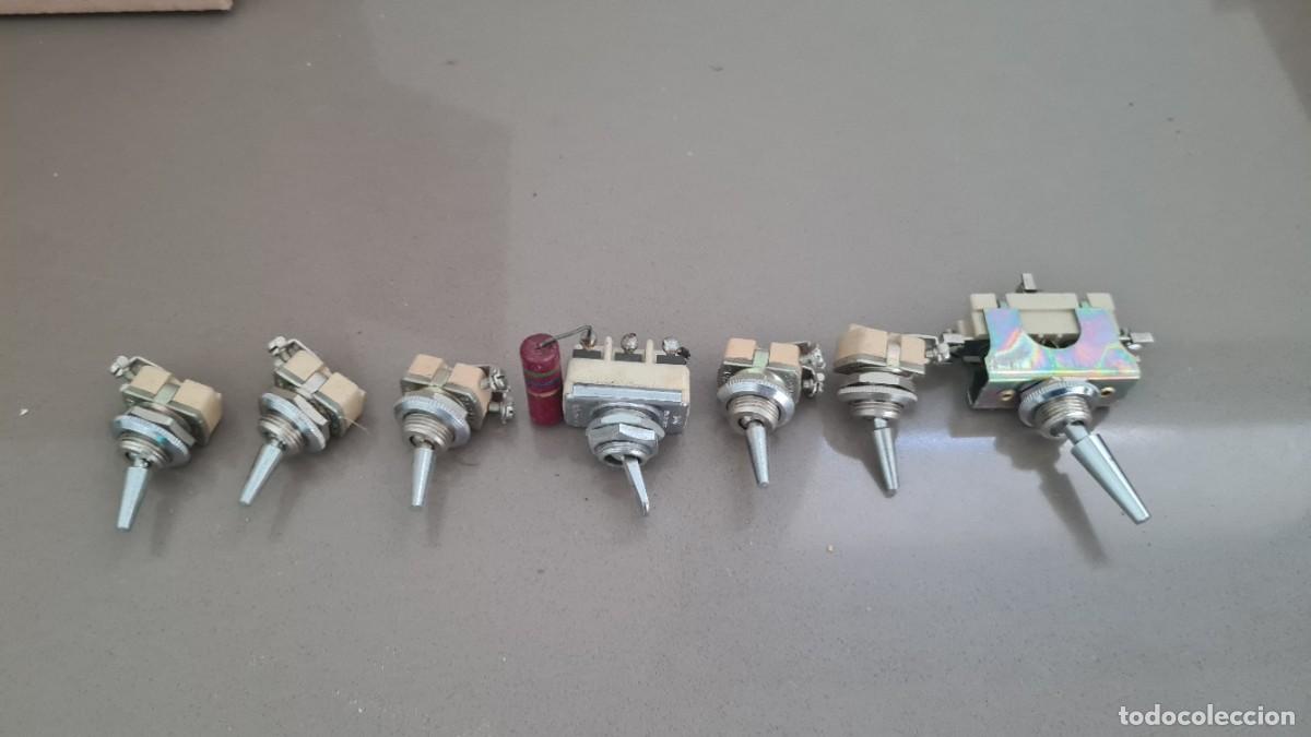 Antig&uuml;edades: Lote de 7 interruptores de palanca - Foto 1