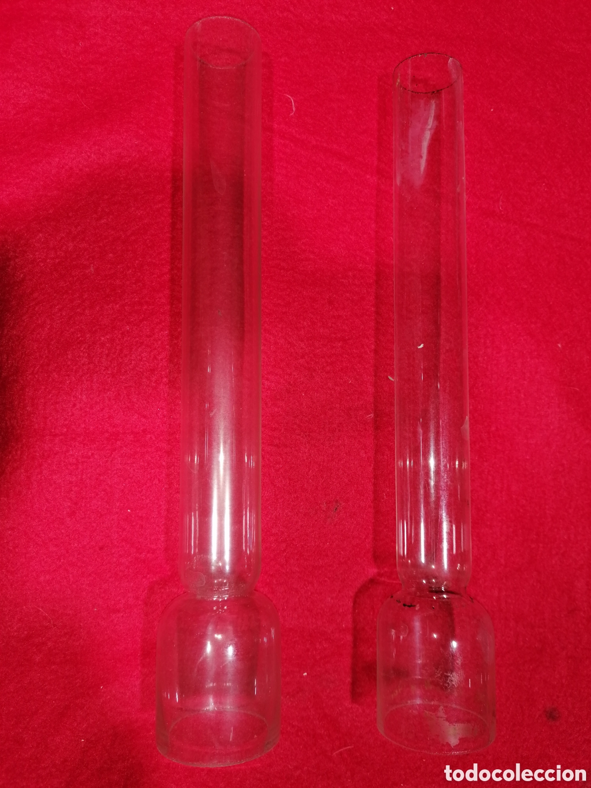 Antig&uuml;edades: Pareja de tubos de quinqu&eacute;