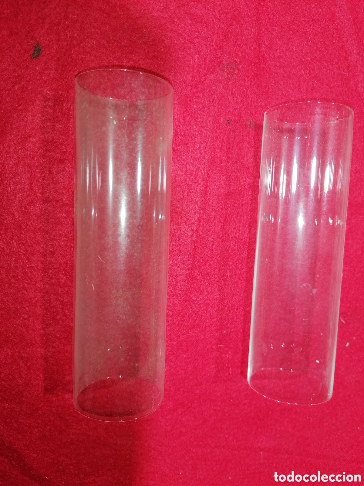 Antig&uuml;edades: Pareja tubos de quinqu&eacute;