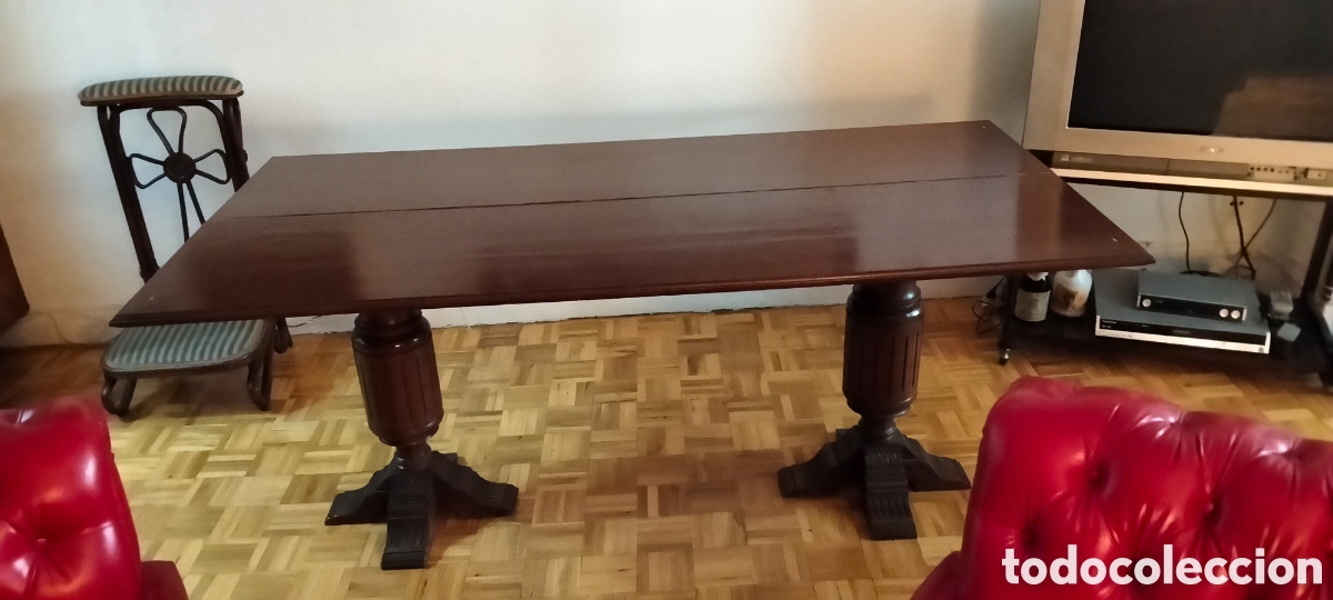 Antig&uuml;edades: MESA DE LIBRO ANTIGUA. - Foto 2