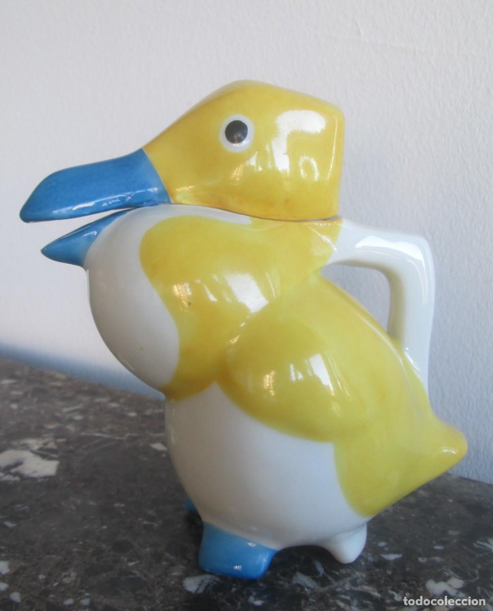 Oggetti Antichi: E. Marcel Sandoz (1881-1971), Th&eacute;odore Haviland, Limoges. Cremera en forma de pato.