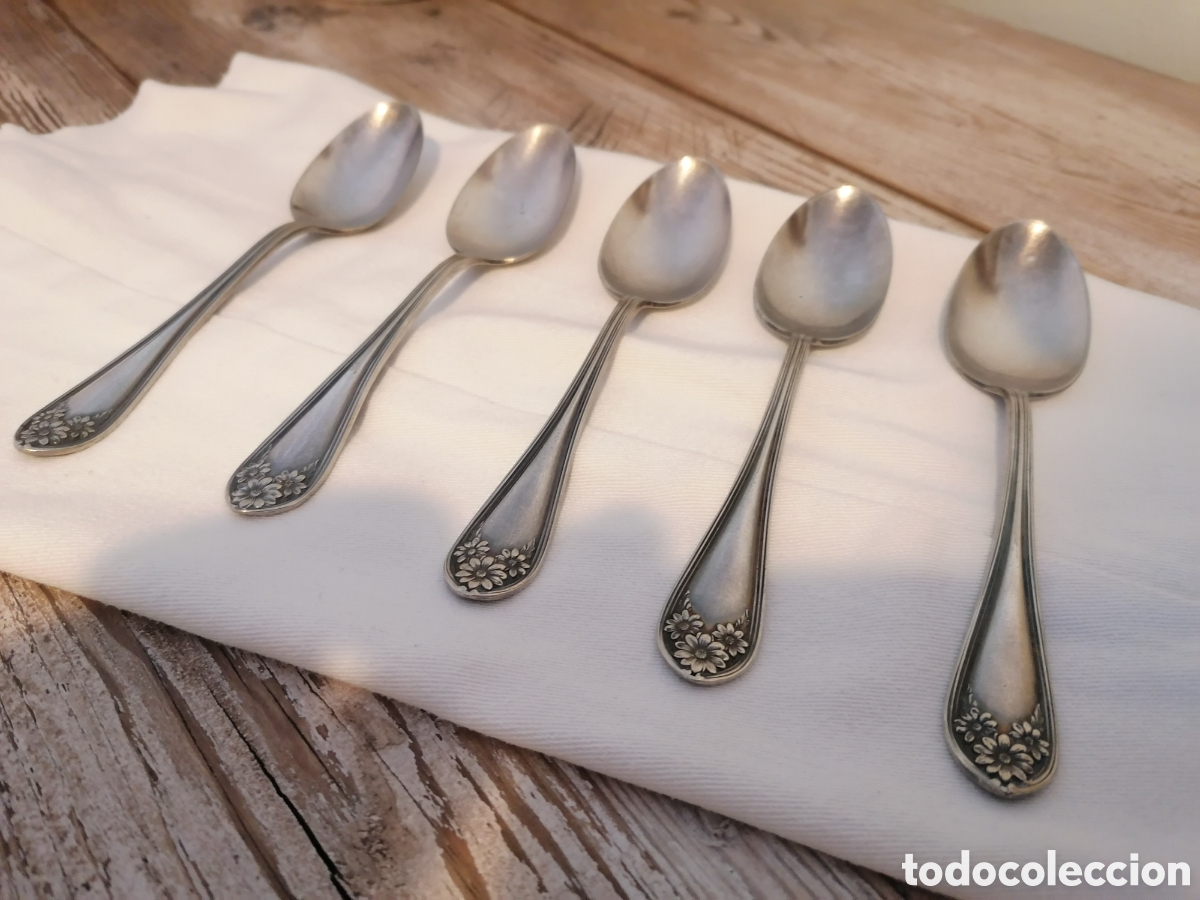 Antig&uuml;edades: Cucharas antiguas ba&ntilde;o de plata - Foto 2