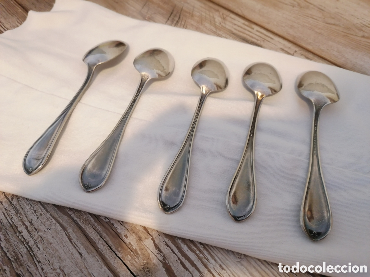 Antig&uuml;edades: Cucharas antiguas ba&ntilde;o de plata - Foto 3