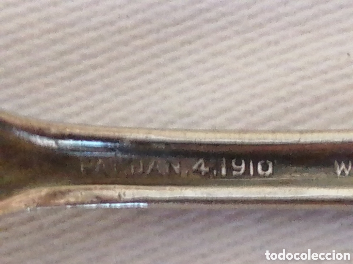 Antig&uuml;edades: Cucharas antiguas ba&ntilde;o de plata - Foto 5