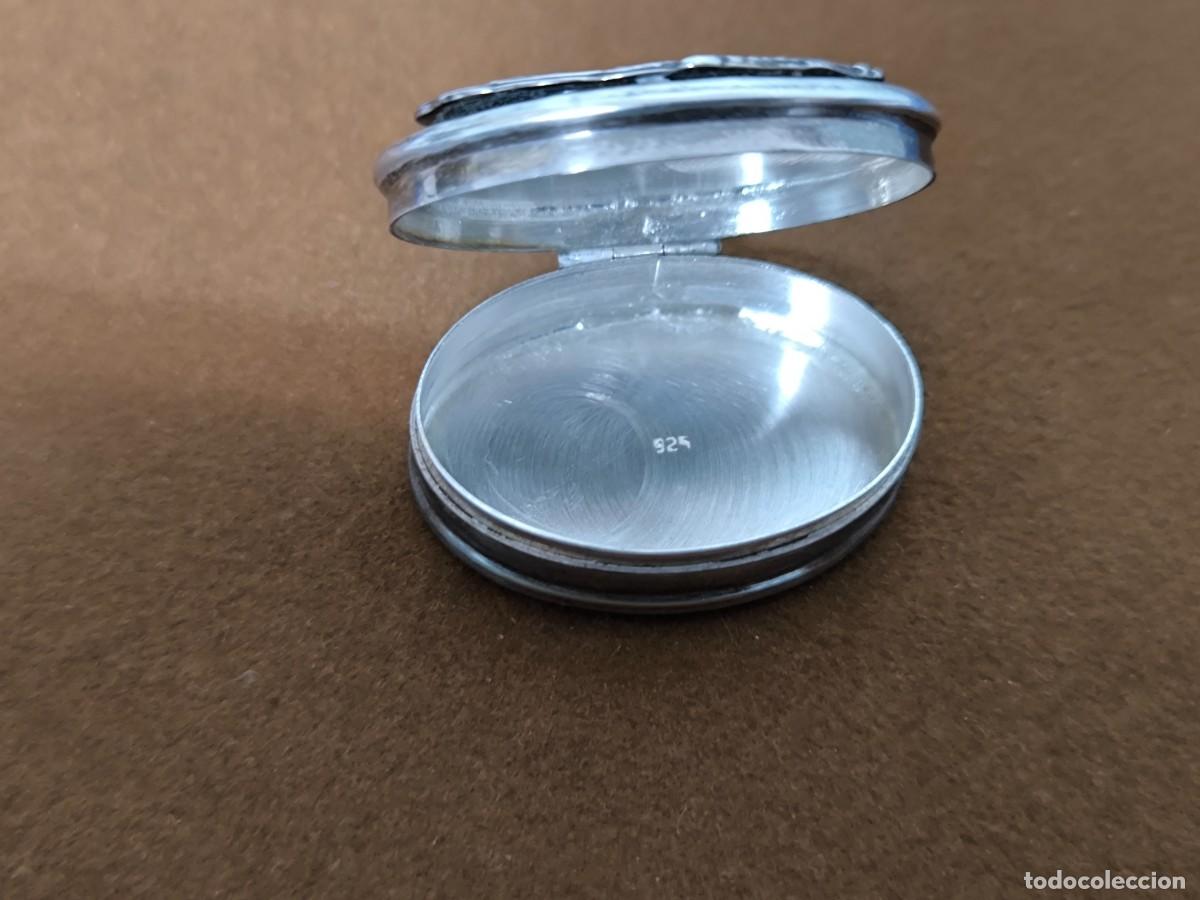 Antig&uuml;edades: CAJA PASTILLERO EN PLATA Y ONIX - Foto 6