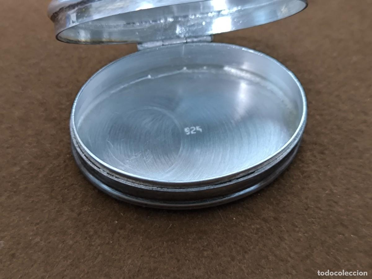 Antig&uuml;edades: CAJA PASTILLERO EN PLATA Y ONIX - Foto 7
