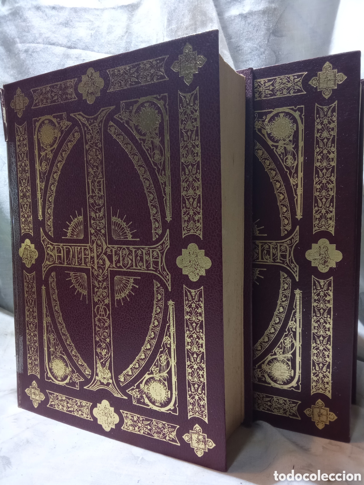 Antig&uuml;edades: SAGRADA BIBLIA, VERSI&Oacute;N ANTABLE S.A. BARCELONA, 2 TOMOS CON GRABADOS DE GUSTABO DORE