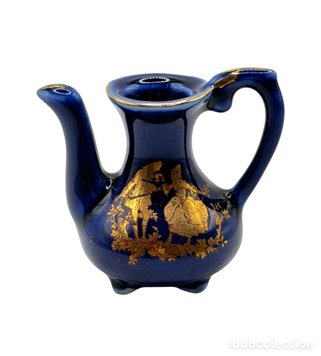 Oggetti Antichi: Jarra Cer&aacute;mica Limoges Pintada en Oro