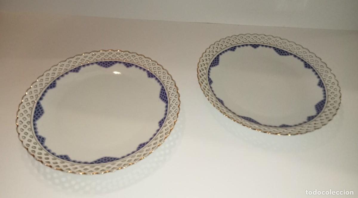 Antig&uuml;edades: 2 PLATOS TROQUELADOS - Foto 3