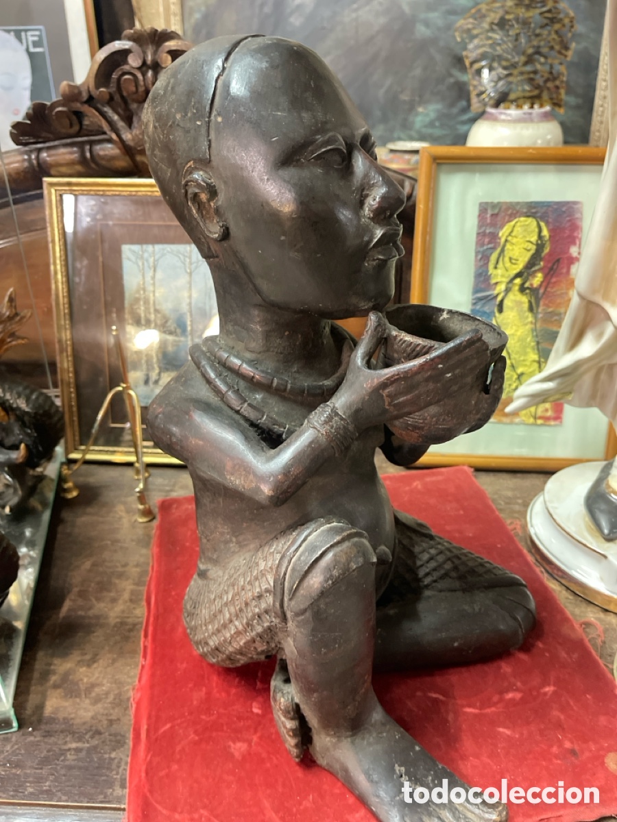 Antig&uuml;edades: Bronce de Nigeria Ben&iacute;n - Foto 2