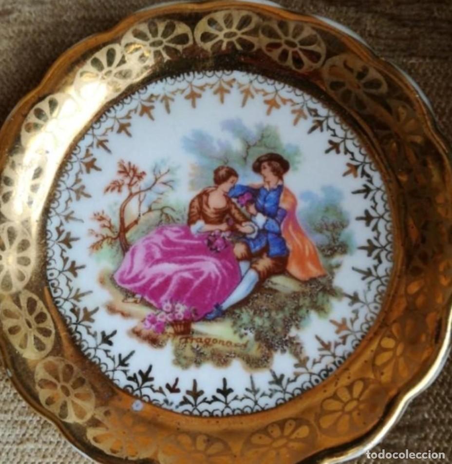Antig&uuml;edades: Platito porcelana Limoges - Foto 1