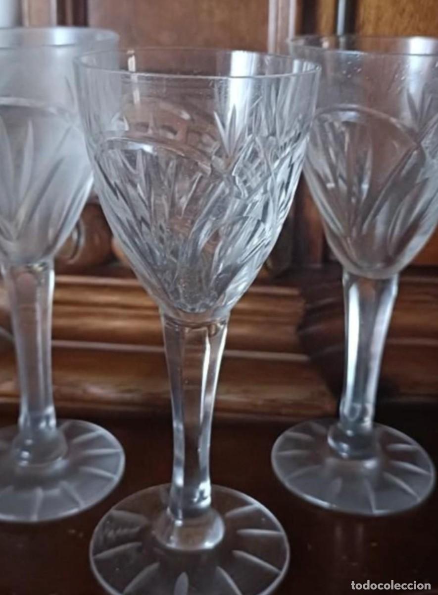 Antig&uuml;edades: Lote 13 copas licor cristal