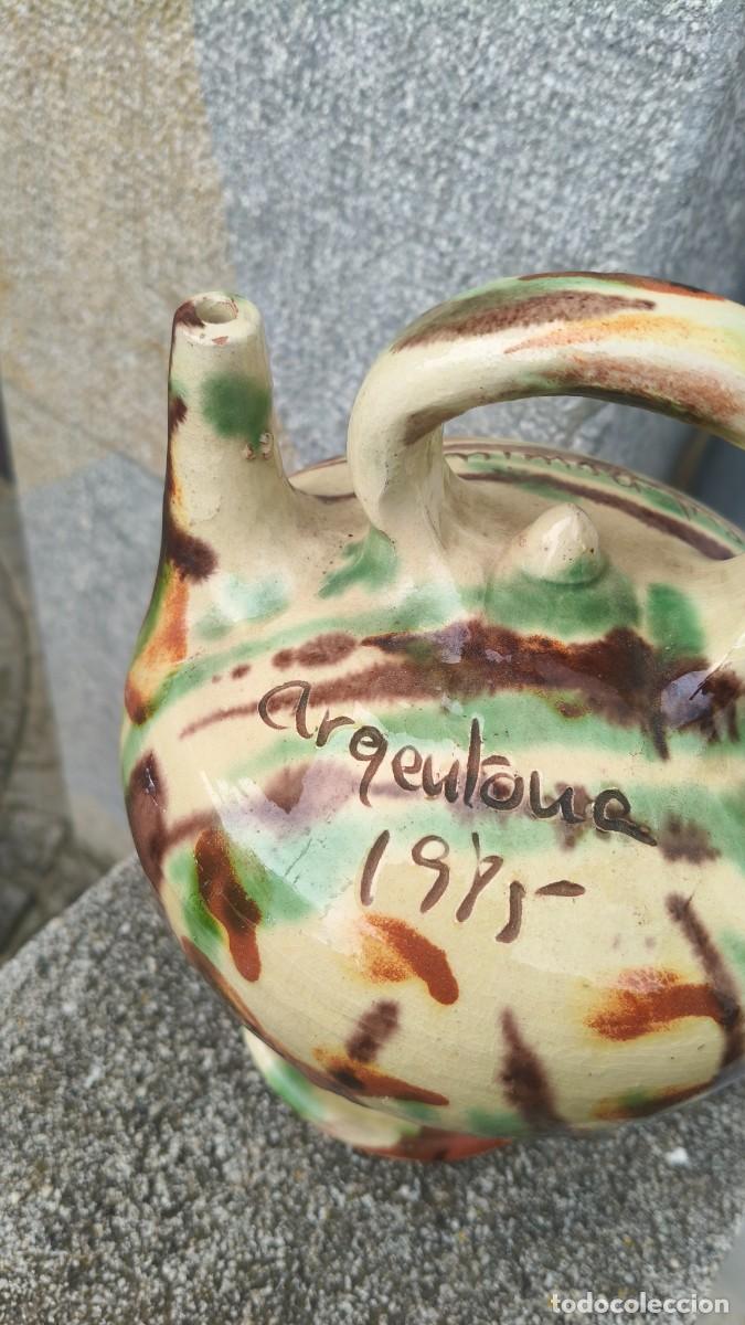 Antig&uuml;edades: C&eacute;ramique &eacute;maill&eacute;e peinte &agrave; la main sign&eacute;e - Foto 3