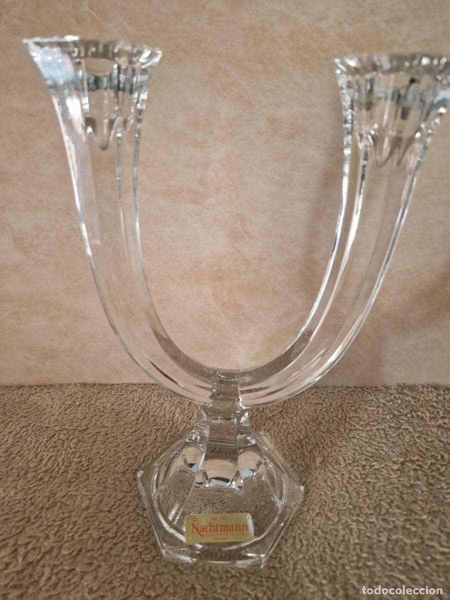 Antig&uuml;edades: Candelabro vintage de cristal Nachtmann