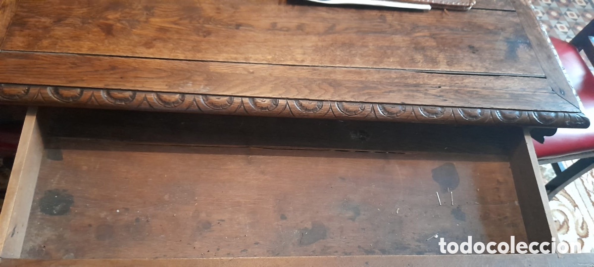 Antig&uuml;edades: Mesa de madera espa&ntilde;ola - Foto 4