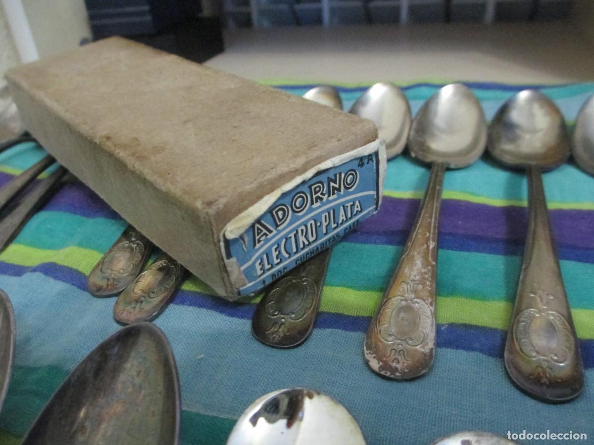 Antig&uuml;edades: Lote de cucharas antiguas plateadas - Foto 2