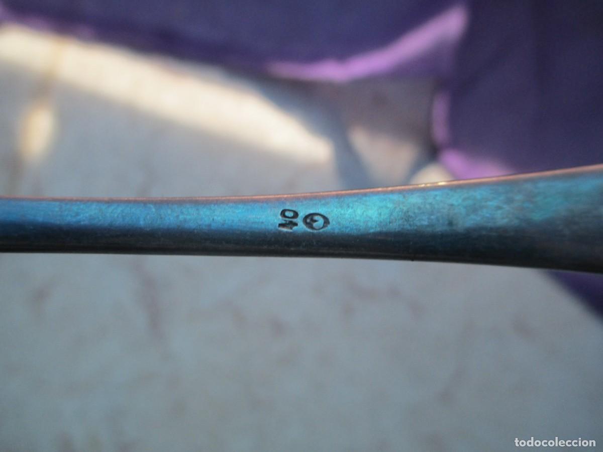 Antig&uuml;edades: Lote de cucharas antiguas plateadas - Foto 6