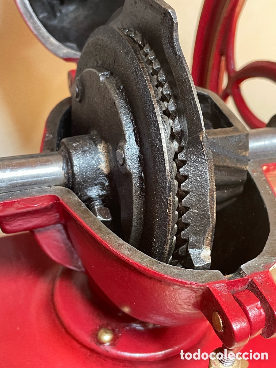 Antig&uuml;edades: Molinillo de caf&eacute; Simplex 6 con motor, polea y correa originales - Foto 9