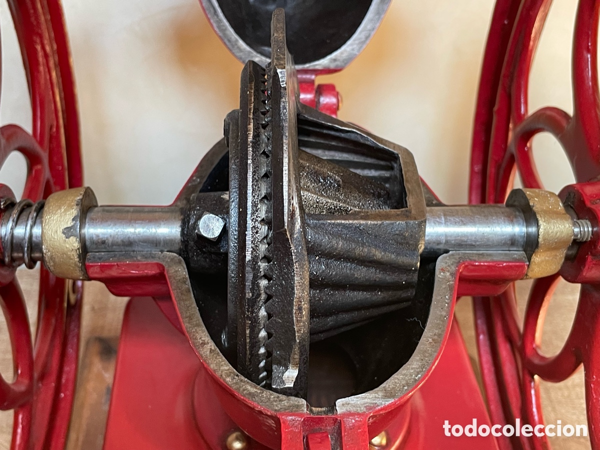 Antig&uuml;edades: Molinillo de caf&eacute; Simplex 6 con motor, polea y correa originales - Foto 13